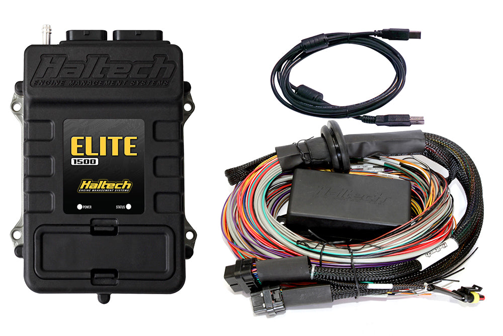 Haltech HT-150905 Elite 1500 + Premium Universal Wire-in Harness Kit